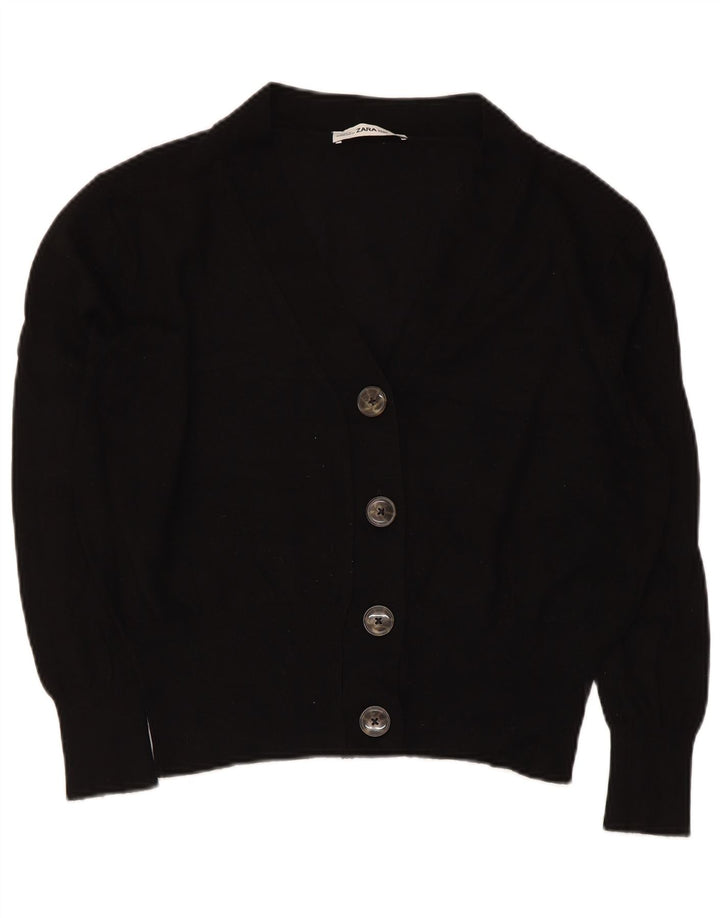 Pulover cardigan pentru femei ZARA UK 14 Medium Negru