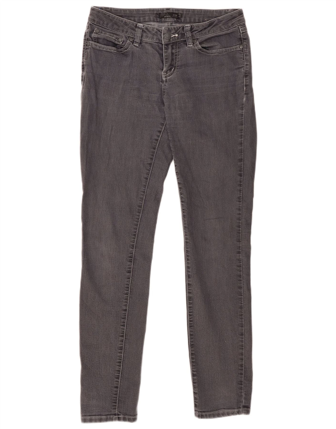 PRANA Blugi skinny pentru femei cu talie medie US 2 XS W26 L31 bumbac gri