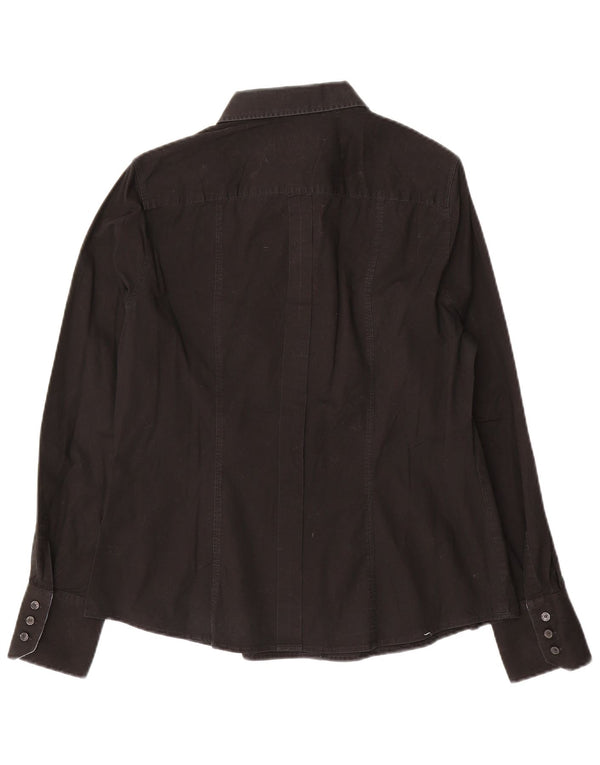 Cămașă pentru femei Trussardi Jeans IT 48 XL Bumbac negru