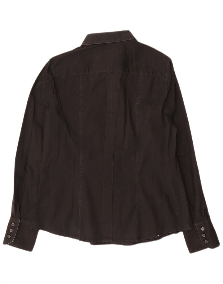 Cămașă pentru femei Trussardi Jeans IT 48 XL Bumbac negru