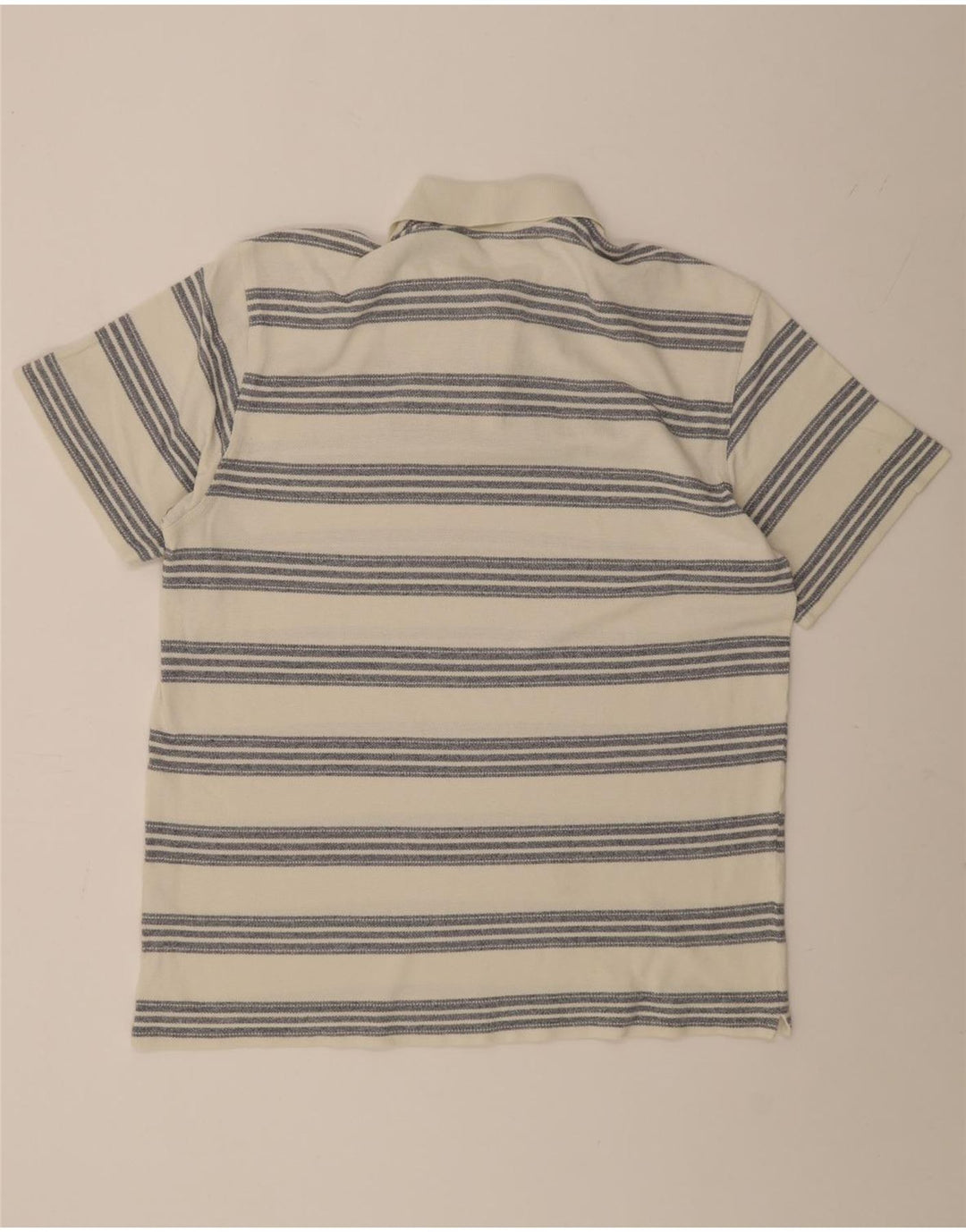 Tricou polo pentru bărbați Ellesse UK 38, bumbac cu dungi albe medii