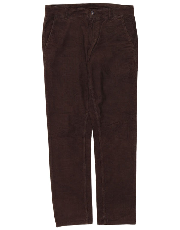 Pantaloni drepti din velur napapijri pentru femei W30 L30 maro