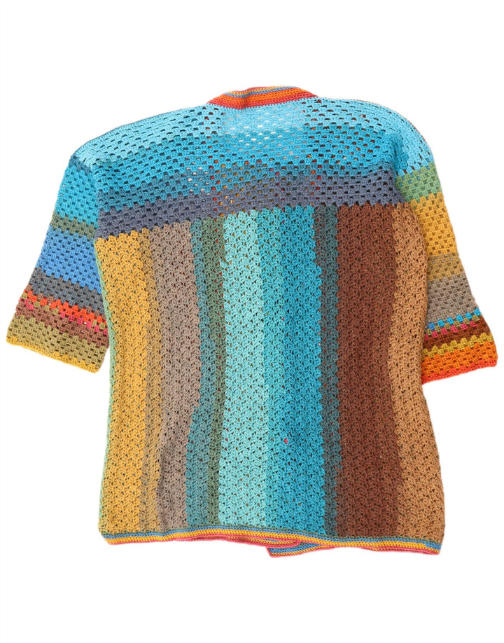 VINTAGE Pulover cardigan supradimensionat pentru femei UK 22 3XL Multicolor