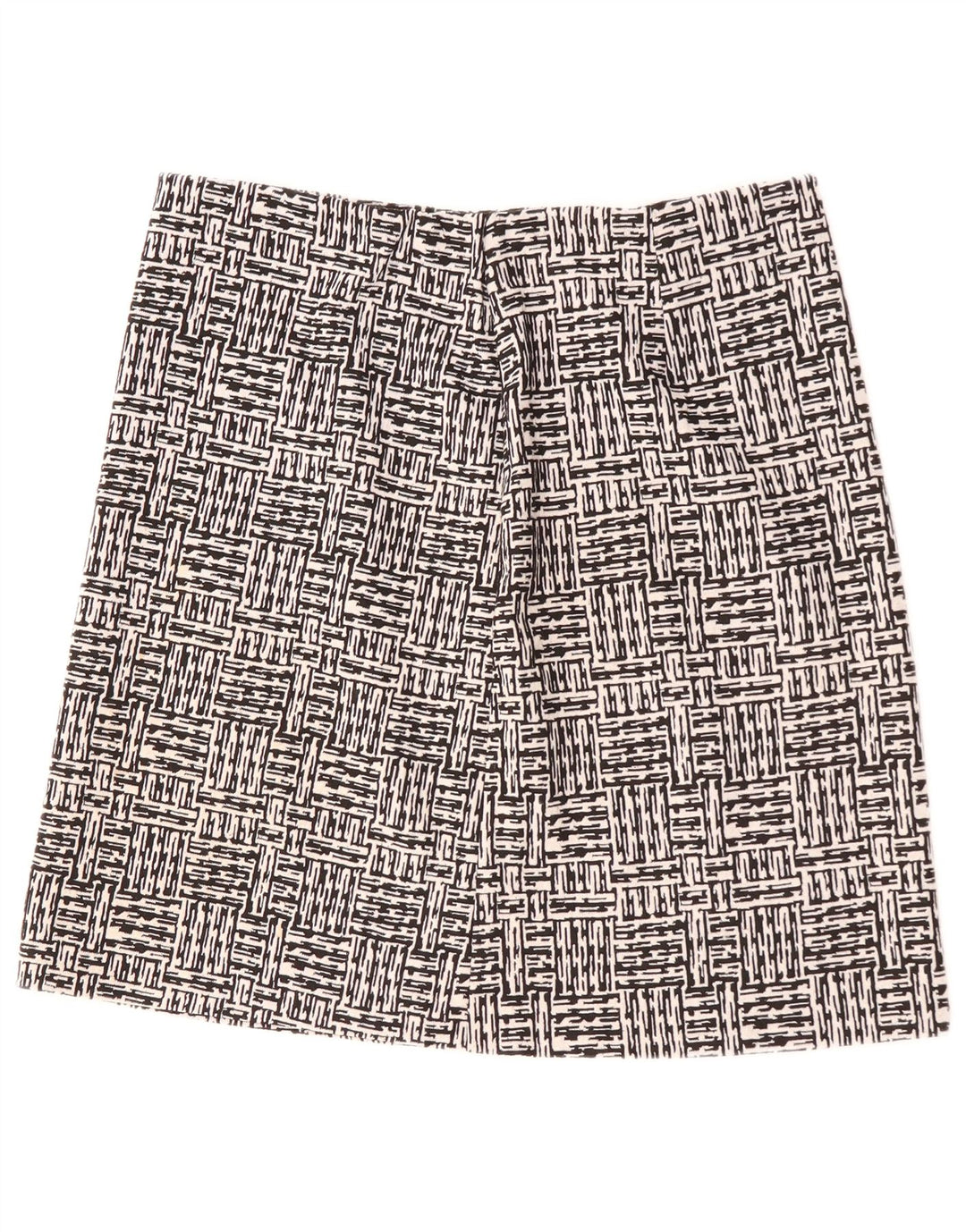 Fustă A-Line pentru femei Marks & Spencer UK 16 Large W34 Black Geometric