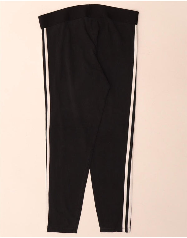 Leggings pentru femei Adidas UK 16/18, mare, negru, bumbac