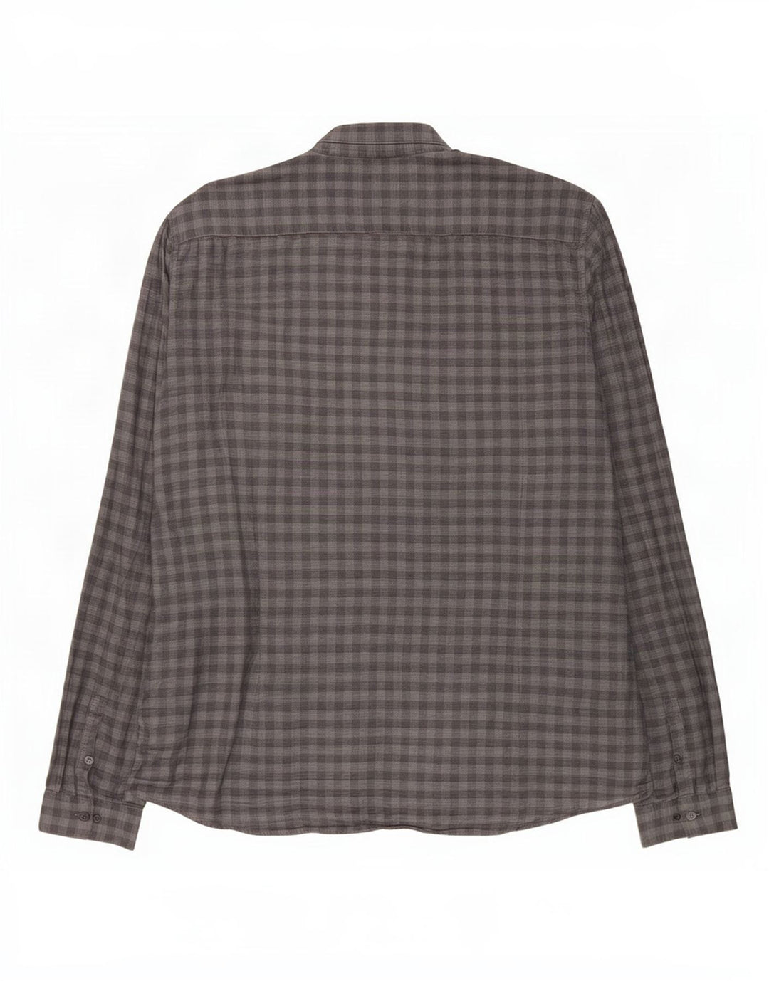 Cămașă Slim Fit Calvin Klein pentru bărbați, bumbac vichy gri 2XL