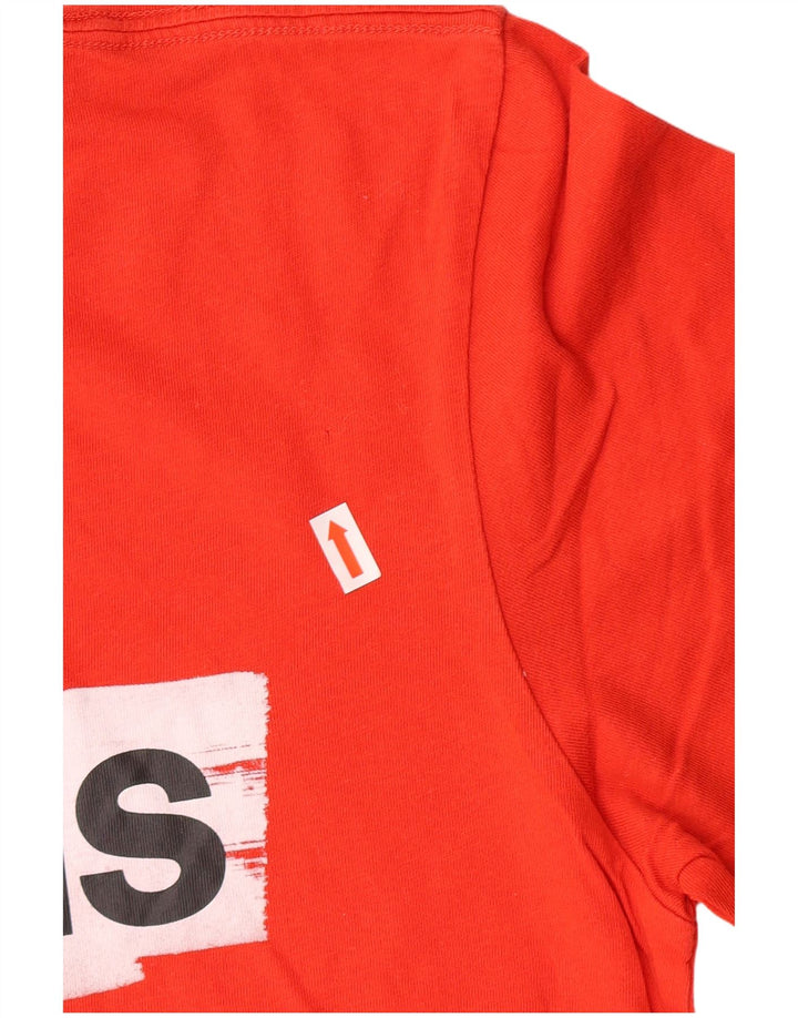 Tricou grafic ADIDAS pentru bărbați Top mic bumbac roșu