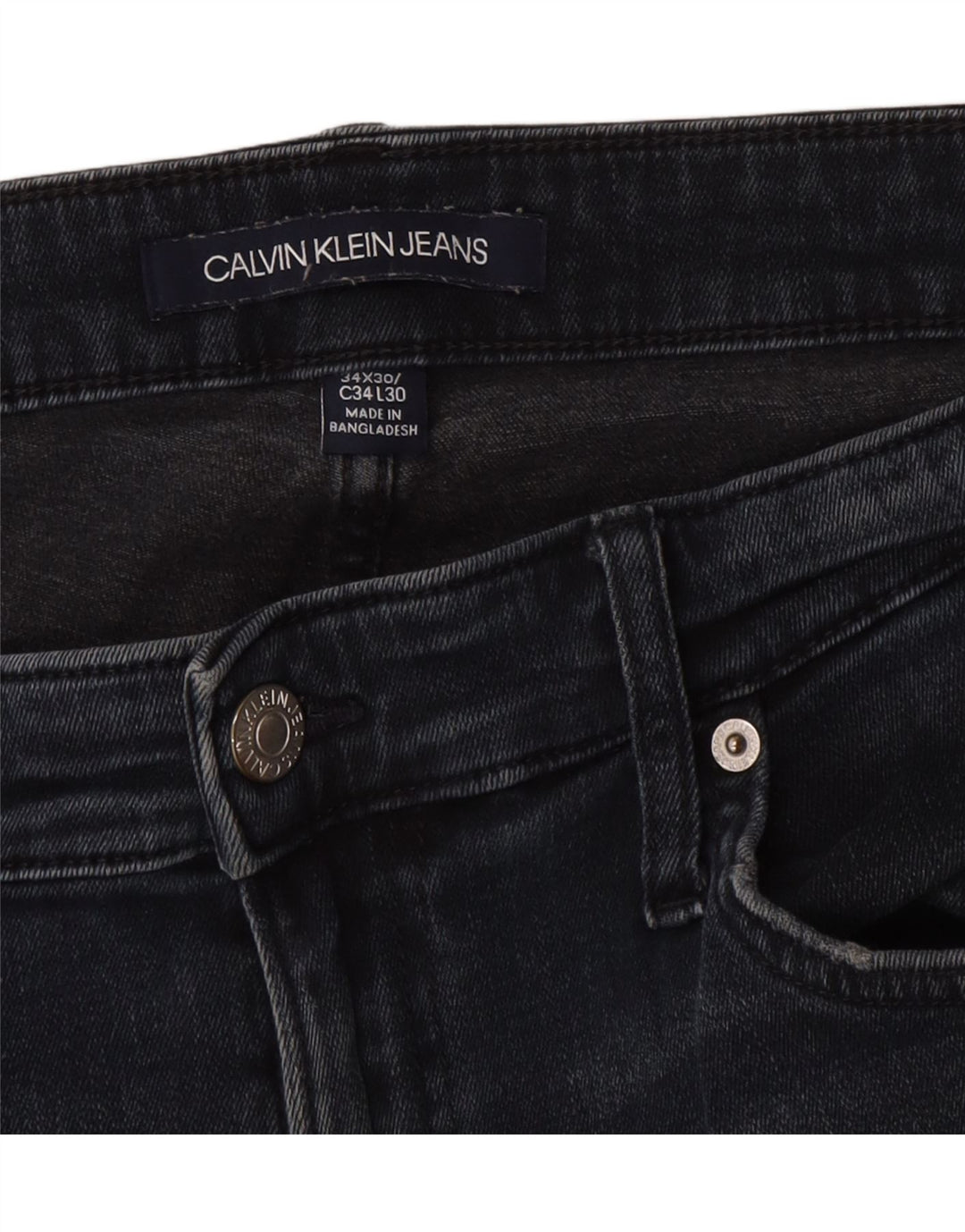 Blugi slim pentru bărbați Calvin Klein W34 L30 bleumarin