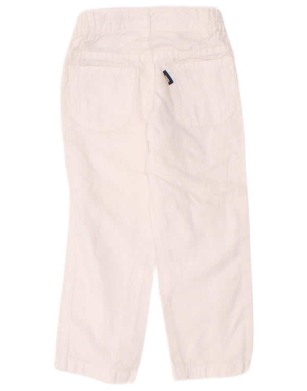 Pantaloni casual drepti pentru băieți Jeckerson 2-3 ani W18 L15 Bumbac alb
