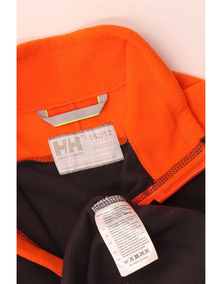 Jachetă fleece pentru băieți Helly Hansen 11-12 ani, negru, poliester color bloc