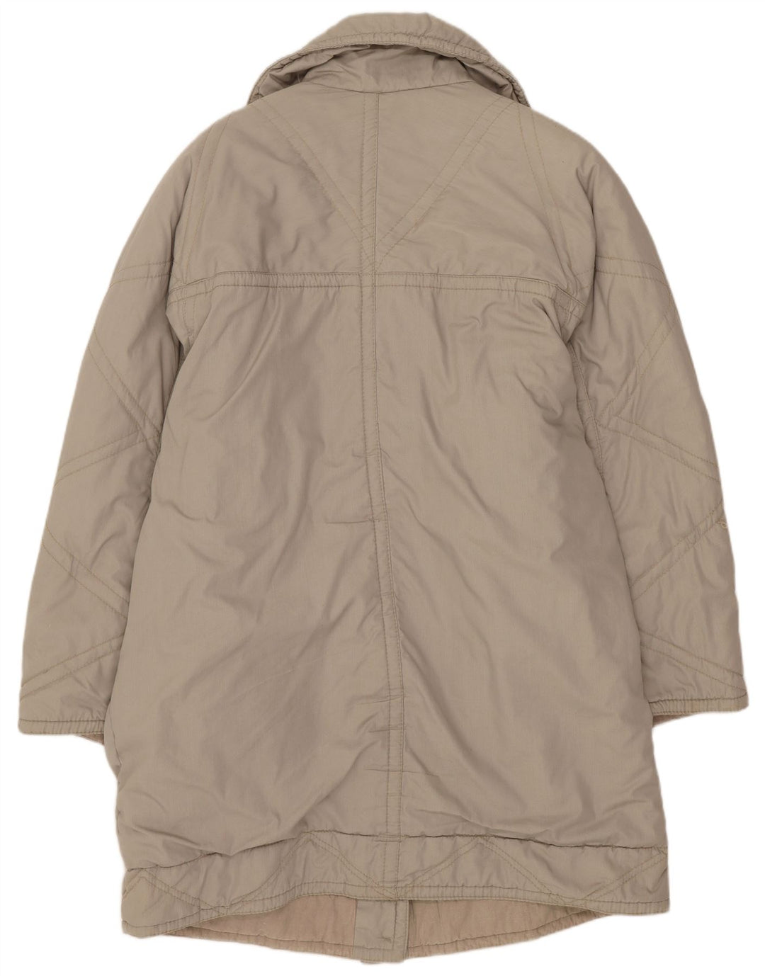 Pardesiu supradimensionat pentru femei Vintage EU 40 Poliester mediu bej