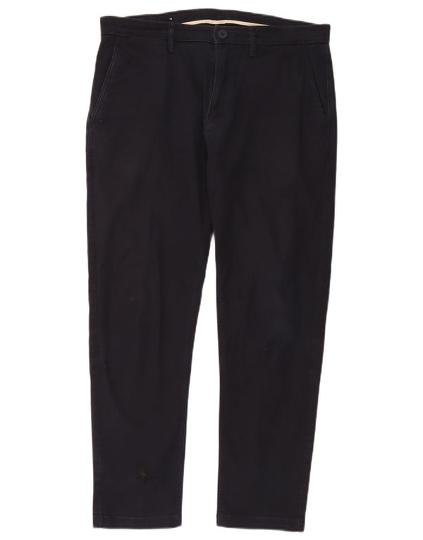 Pantaloni chino slim pentru bărbați Zara EU 42 Large W32 L28 Bleumarin