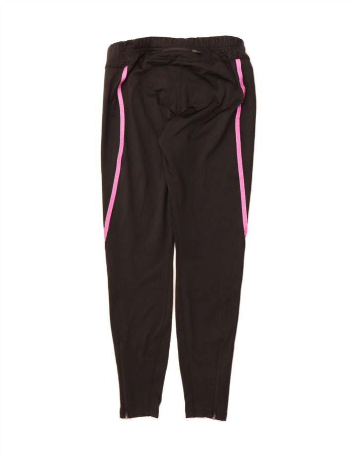 ASICS Womens Tracksuit Trousers Large  Black Striped Vintage Asics and Second-Hand Asics from Messina Hembry 