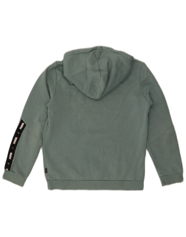 Pulover pentru fete Puma Graphic Hoodie 11-12 ani, albastru, bumbac color bloc