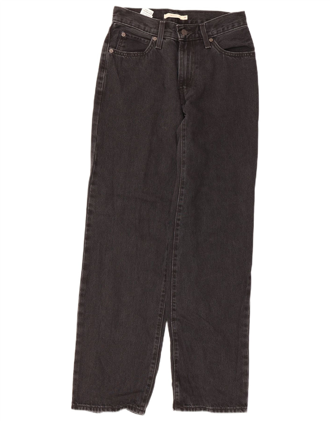Blugi largi pentru femei Levi's L24 L31 bumbac negru