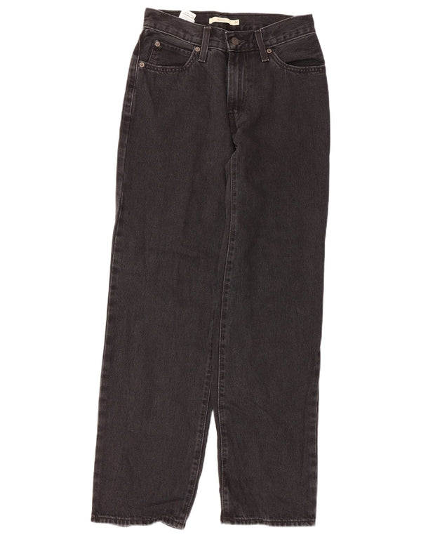 Blugi largi pentru femei Levi's L24 L31 bumbac negru
