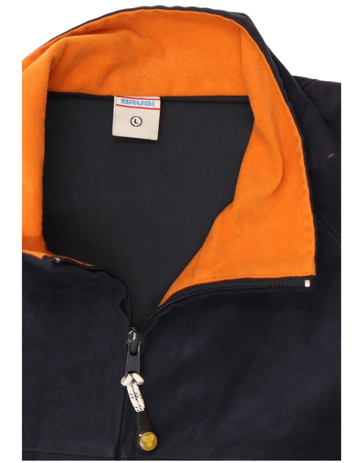 Jachetă de trening pentru bărbați Brugi, mare, albastru, poliester color bloc