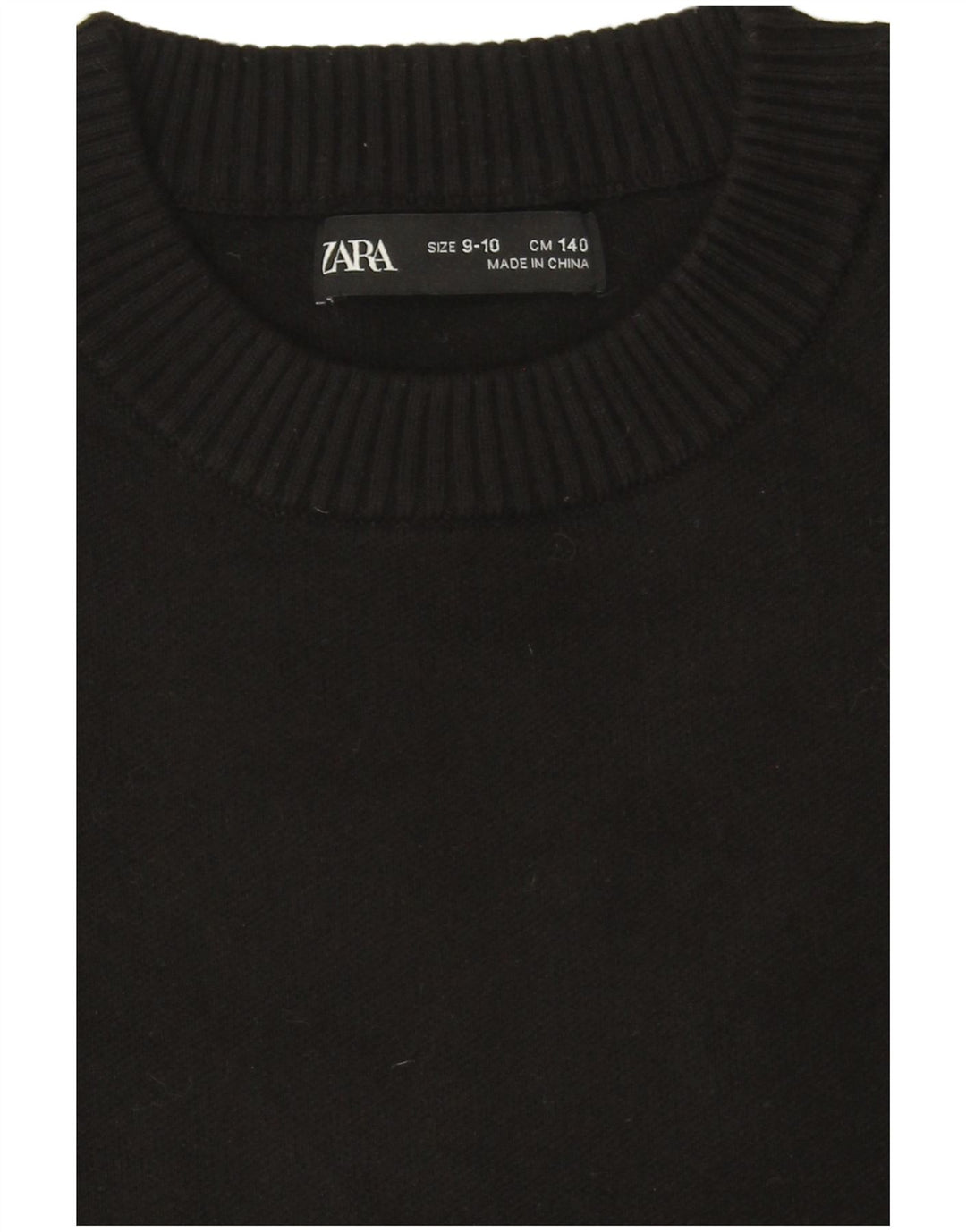 Pulover Pulover Crew Deck Zara Băieți 9-10 Ani Negru
