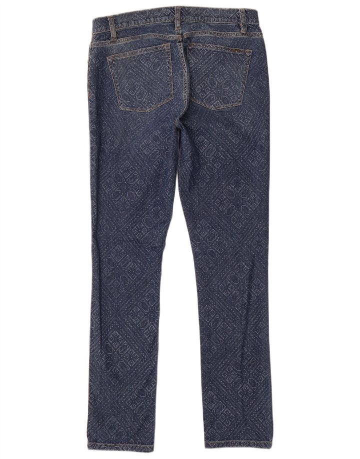 Blugi slim pentru femei Ralph Lauren US 8 Medium W32 L31 Blue Geometric Bumbac