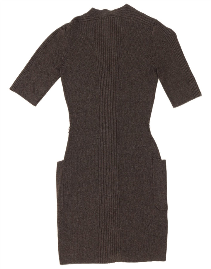 Rochie bodycon tricot pentru femei Guess UK 14 Medium Gri Viscose