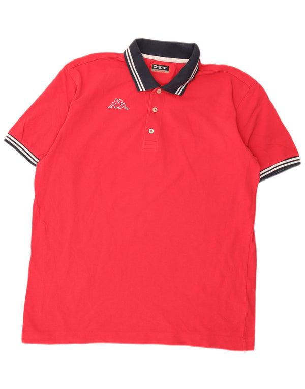Cămașă polo pentru bărbați Kappa 2XL bumbac roz