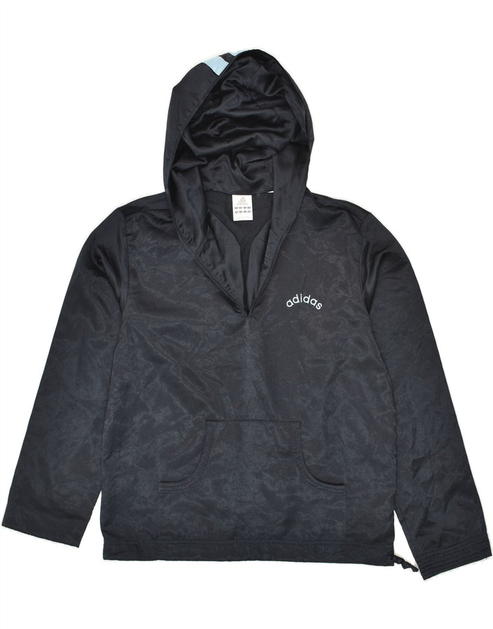 ADIDAS Womens Hoodie Jumper UK 12 Medium  Navy Blue Vintage Adidas and Second-Hand Adidas from Messina Hembry 