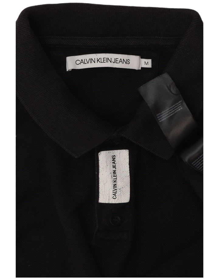 Cămașă polo pentru bărbați Calvin Klein Jeans, bumbac bleumarin mediu