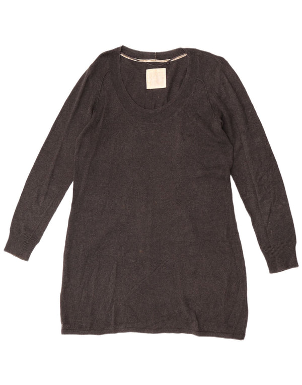 Rochie cu pulover cu mânecă lungă pentru femei Fat Face UK 16 mare bumbac gri