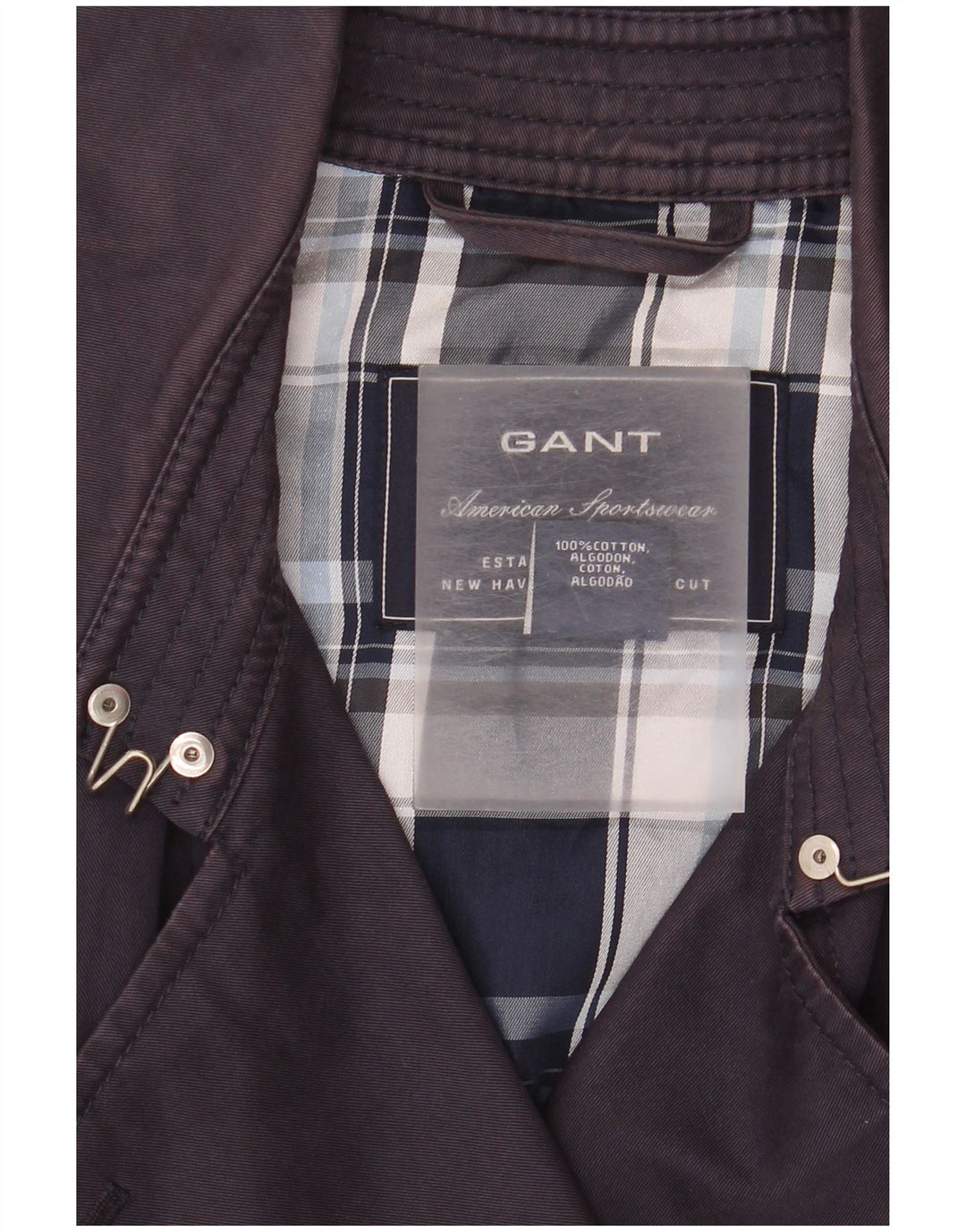 Trench pentru femei Gant UK 14 Medium Bleumarin Bumbac