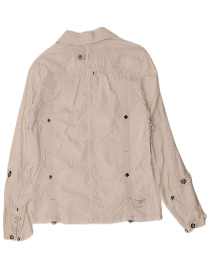 Jachetă militară pentru femei G-Star UK 18 XL, bumbac alb