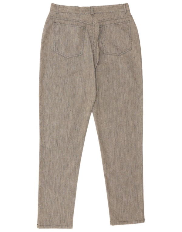 Pantaloni casual conici pentru femei Penny Black UK 16 Large W28 L29 Gri cu dungi