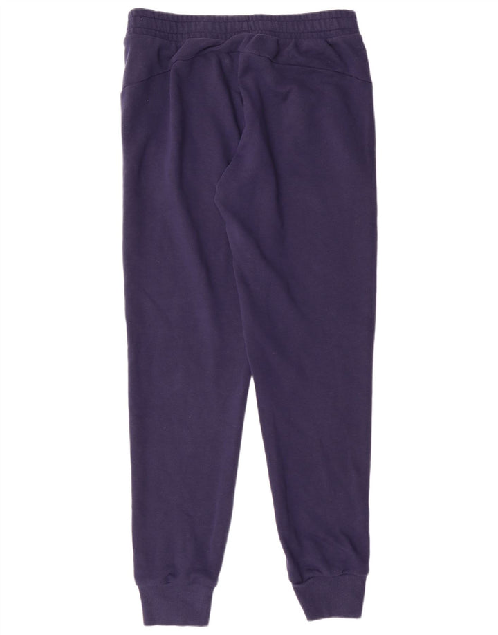 Pantaloni de trening PUMA pentru femei Pantaloni de jogging UK 14 Mediu Bumbac bleumarin