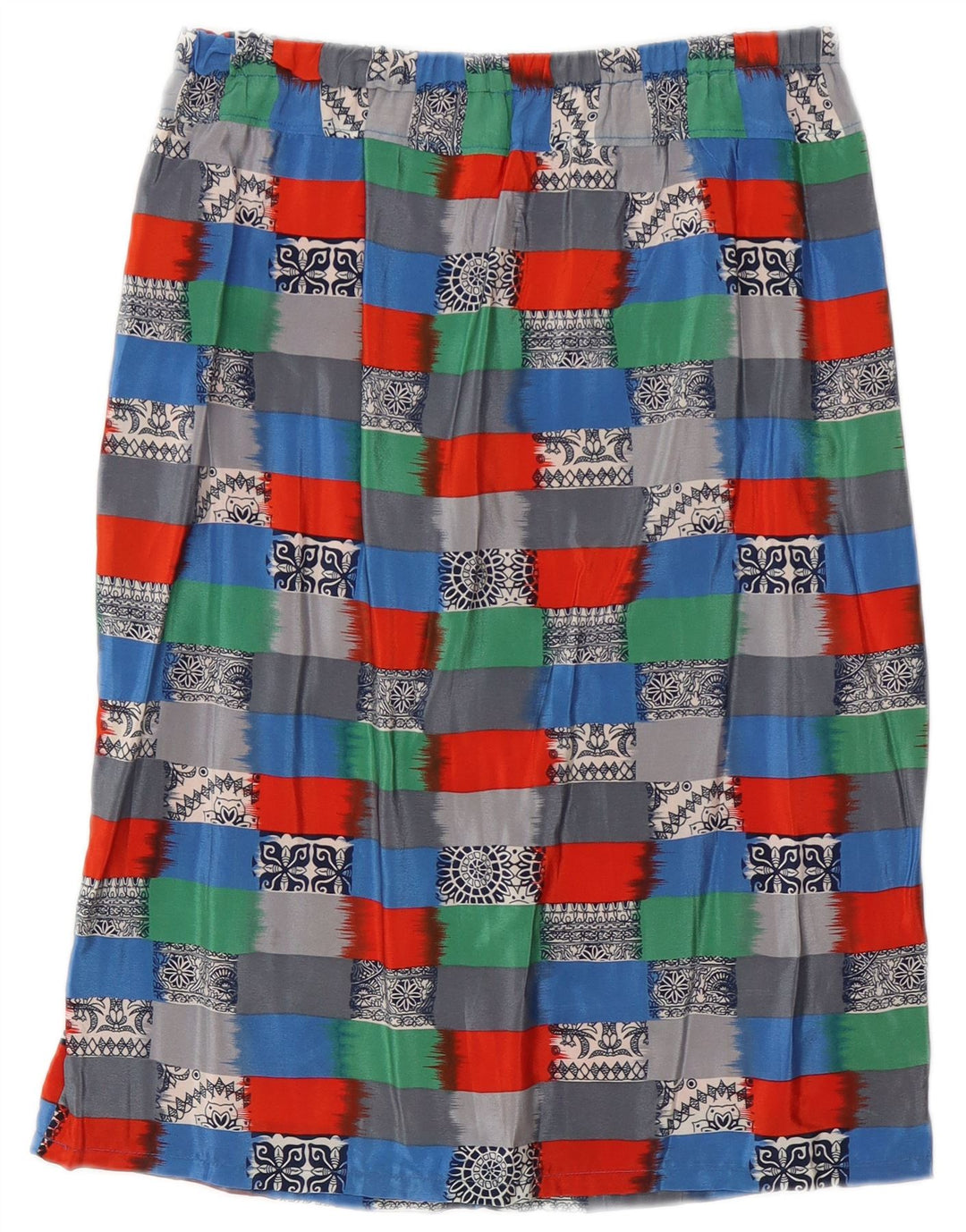 Fusta Dreaptă Vintage Femei W30 Mediu Multicolor Geometric