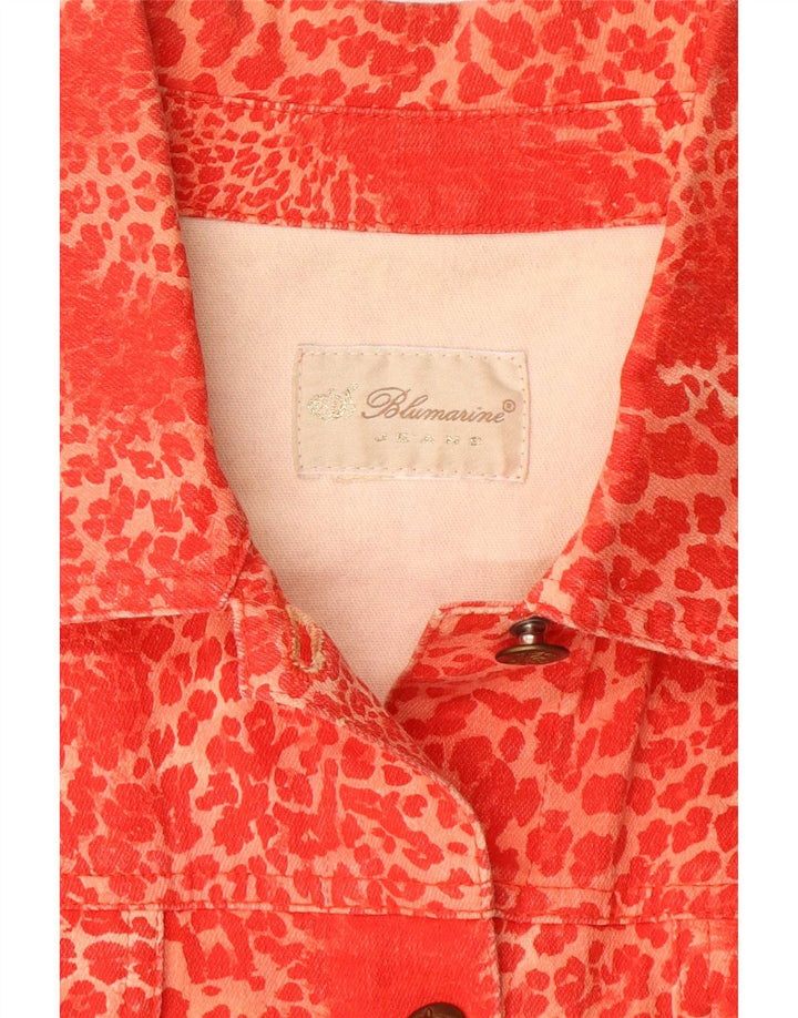 Blumarine Jachetă de blugi pentru femei IT 40 Small Red Animal Print