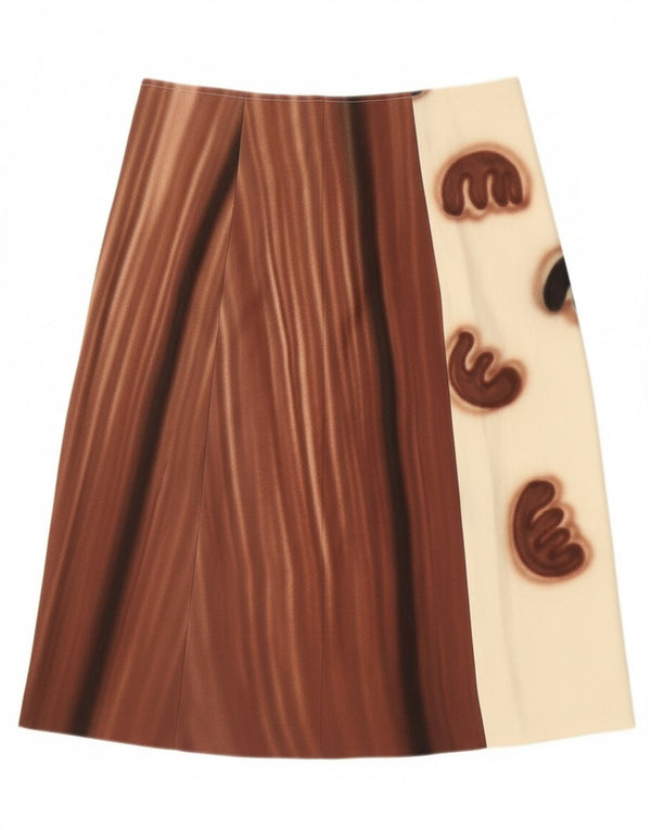 Fustă A-Line Vintage pentru femei W30 Medium White Colorblock