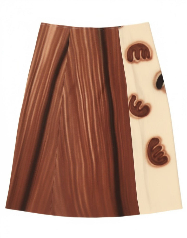 Fustă A-Line Vintage pentru femei W30 Medium White Colorblock