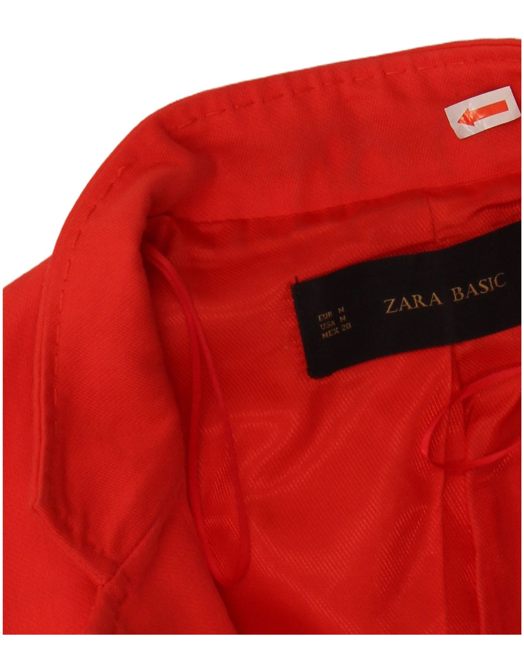 ZARA Womens 3/4 Sleeve Bolero Jacket UK 12 Medium Red