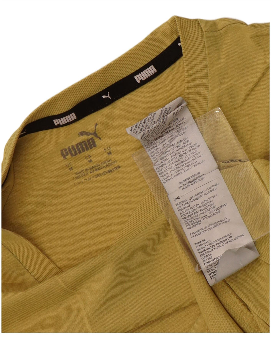 Tricou pentru bărbați Puma Top din bumbac galben mediu