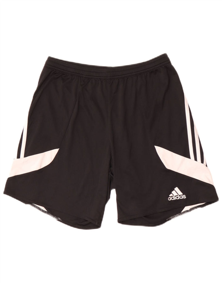 Pantaloni scurți sport pentru bărbați Adidas Climalite, mediu negru, poliester color bloc