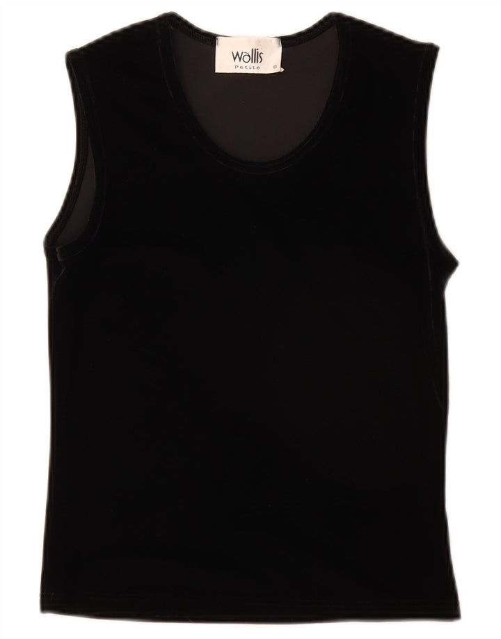 Top Vest Vestă Wallis pentru femei, velur mic, UK 8, poliester negru mic
