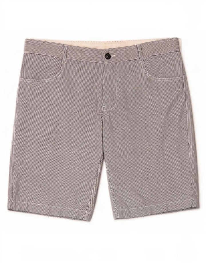 Pantaloni scurți casual Benetton pentru bărbați IT 48 Medium W38 Blue Striped