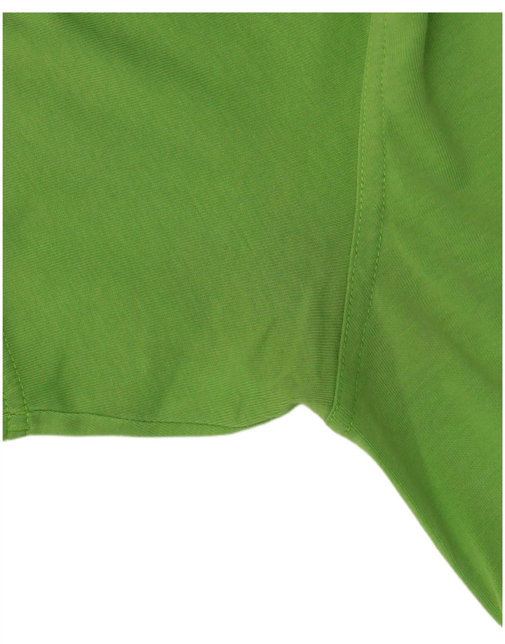 Tricou grafic ADIDAS Climalite pentru bărbați Top din bumbac verde mediu