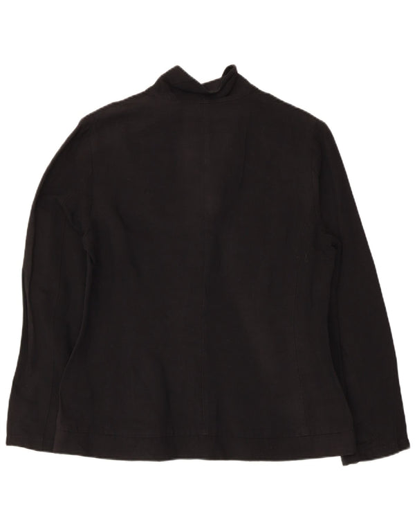PIERRE CARDIN Sacou blazer pentru femei cu 1 nasture UK 12, in negru mediu