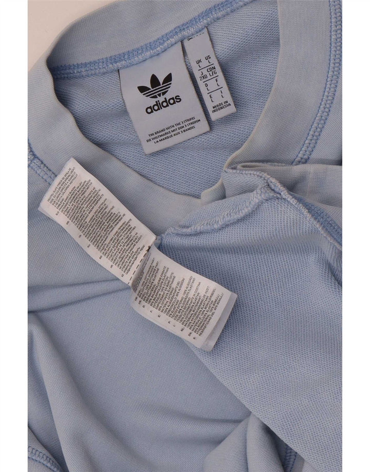 Hanorac pentru bărbați Adidas Jumper mare, albastru, bumbac