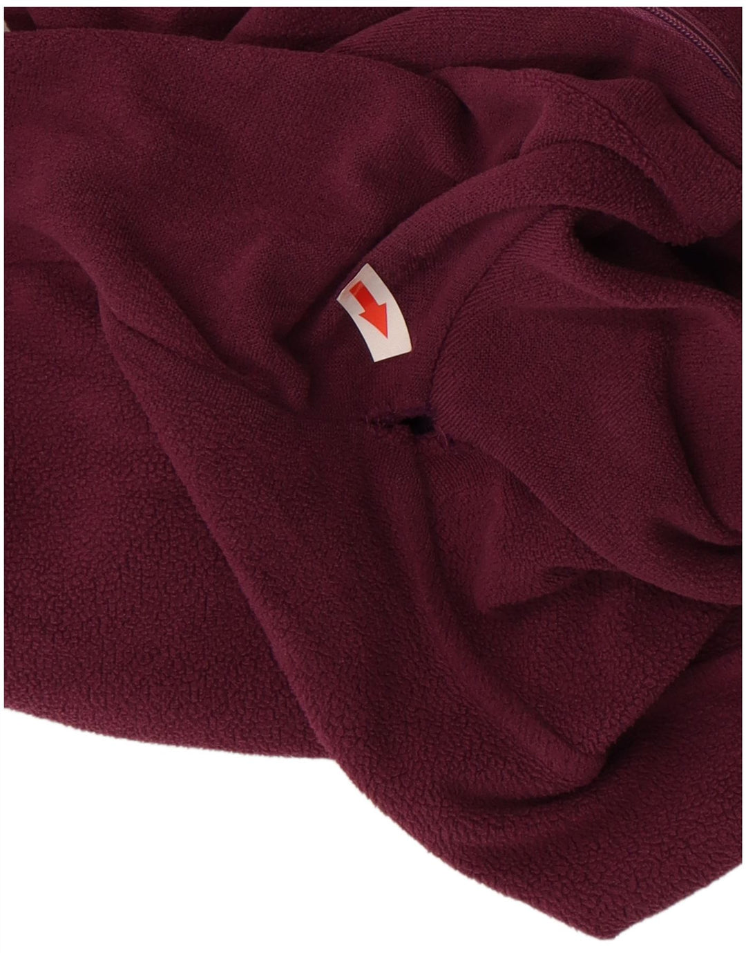Pulover pentru bărbați Superga, cu fermoar și gât, fleece, mediu Burgundy