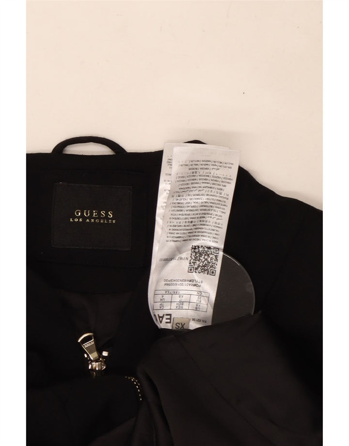 Jachetă GUESS pentru femei Crop Blazer UK 4 XS Viscoză neagră