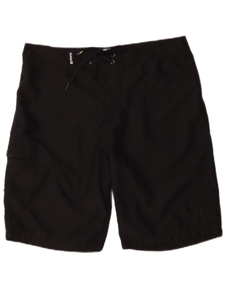 Pantaloni scurți de înot Hurley pentru bărbați, mari, negru, poliester