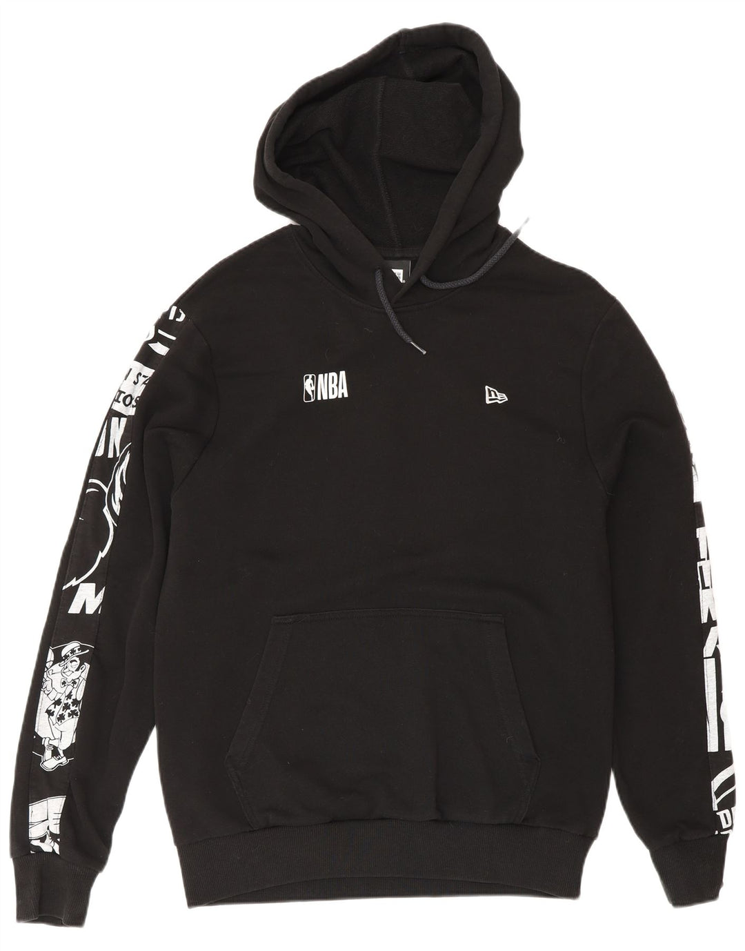 Pulover New Era NBA Graphic Hoodie pentru bărbați, bumbac mediu negru