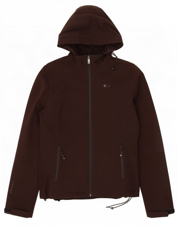Jachetă Windbreaker cu glugă pentru femei Mountain Warehouse UK 12 Maro Mediu