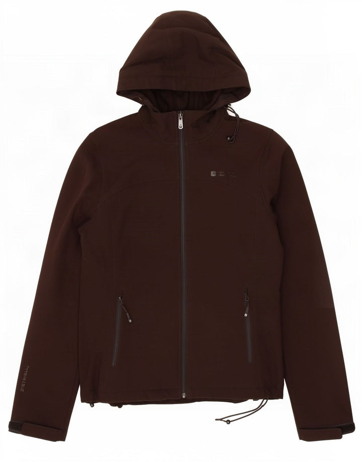 Jachetă Windbreaker cu glugă pentru femei Mountain Warehouse UK 12 Maro Mediu